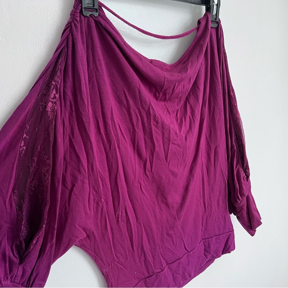 Purple Off-Shoulder Top
